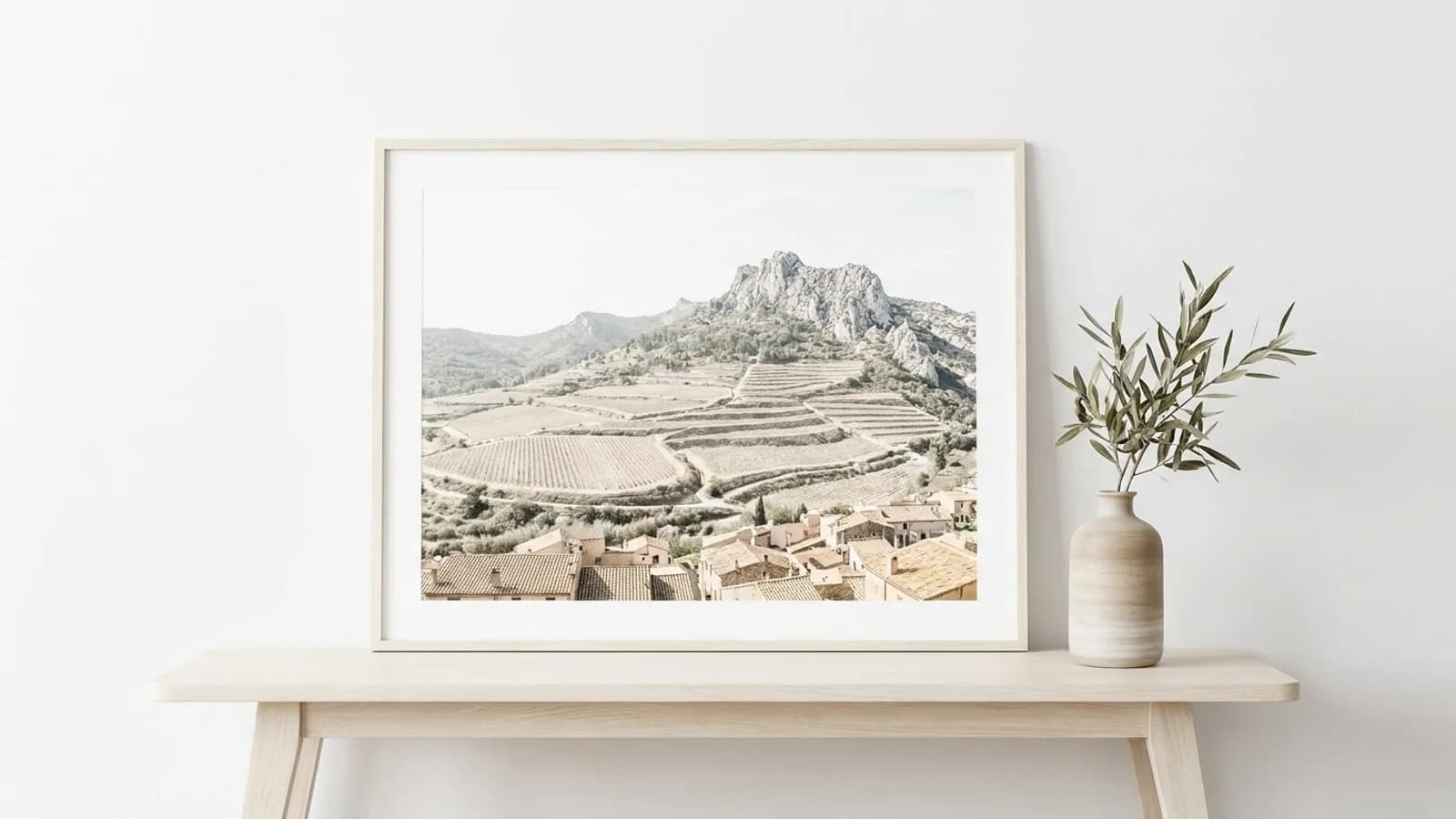 Paysage caractéristique du département Pyrénées-Orientales
